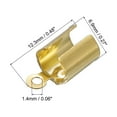 thumbnail image 2 of Fold Over Cord Ends, 6mm Inner Dia. Terminators Crimp Cap Clasp Tips Gold Tone, 30Pack, 2 of 6