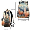 thumbnail image 2 of Lightweight Backpack Alpaca School Bag Travel Laptop Daypack for Men Women Casual Rucksack, 2 of 6