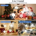 thumbnail image 4 of Christmas Projector Lights, Led Snowflake Projector Lights Outdoor, IP65 Waterproof Outdoor Indoor Holiday Projection Lamp Decoration for Christm, 4 of 5