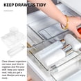 thumbnail image 4 of RENACLIPY Clear Drawer Organizers Transparent Plastic for Makeup and Bathroom 16Pcs, 4 of 6