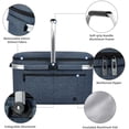 thumbnail image 4 of ALLCAMP Picnic Basket - 2 Ice Box Included 32L Insulated Cooler, Thickening Foldable Picnic Basket with Removable Baskets & Sewn-in Frame, Basket for House Warming Gifts New Home(Blue), 4 of 6