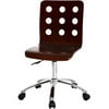 your zone perforated task chair, espresso