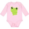 thumbnail image 3 of Inktastic Cute Frog, Little Frog, Baby Frog, Green Frog Boys or Girls Long Sleeve Baby Bodysuit, 3 of 5
