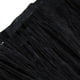 thumbnail image 4 of Flecos de plumas de avestruz auténticas de 10-15 cm (4-6 pulgadas), 1 metro (1 yarda/1 metro), teñidos, para costura, manualidades y bricolaje. Negro, 4 of 8