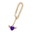 thumbnail image 5 of Unique Bargains 1 Pc Angel Heart Wings Cup Chain Water Cup Pendant Purple Alloy, 5 of 5