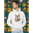 thumbnail image 2 of Japanese Style Corgi W Ramen Hoodie Men - Men Hoodie, White, 4XL, 2 of 4