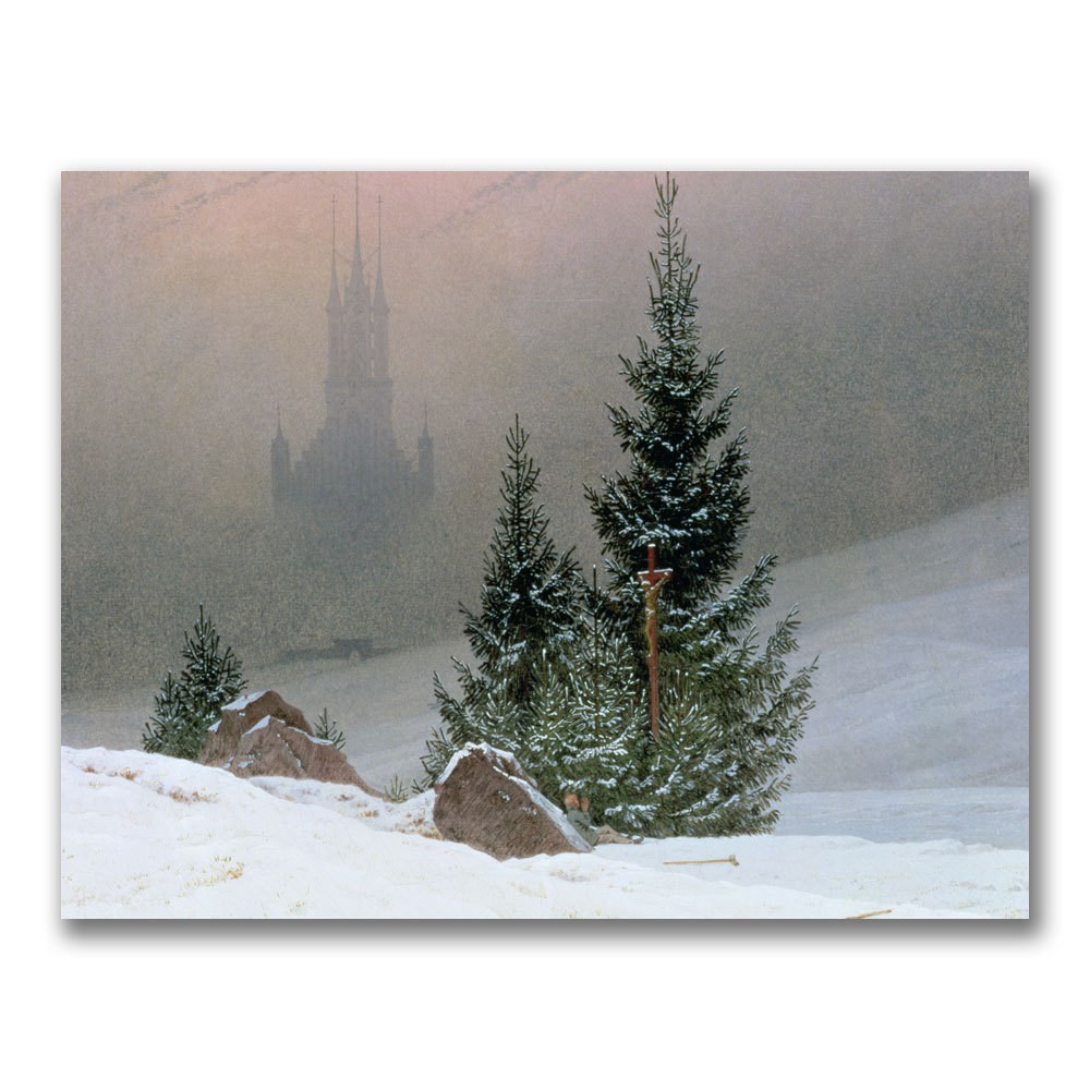 Trademark Fine Art "Winter Landscape 2" Canvas Wall Art by Caspar Friedrich