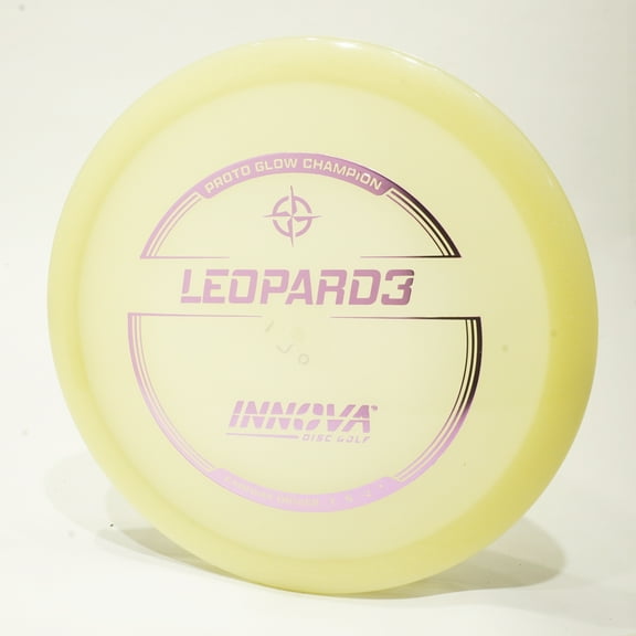 Innova Proto Glow Champion Leopard3 Disc Golf Fairway Driver, Pick Color/Weight [Stamp & Exact Color May Vary] White (milky, clearish) 173-175 grams
