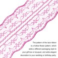 thumbnail image 4 of Unique Bargains 1.8' Wide 11 Yard Lace Ribbon Floral Pattern Dark Rose Red Lace Trim Ribbon for Gift Wrapping, Wedding Decor, 4 of 6