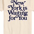 thumbnail image 3 of Instant Message - New York is Waiting For You Short Sleeve Graphic T-Shirt, 3 of 6