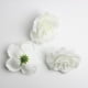 thumbnail image 3 of 10 Uds flores de Seda artificial cabezas de rosas Sunnimix para decoración Marfil 7 cm, 3 of 8