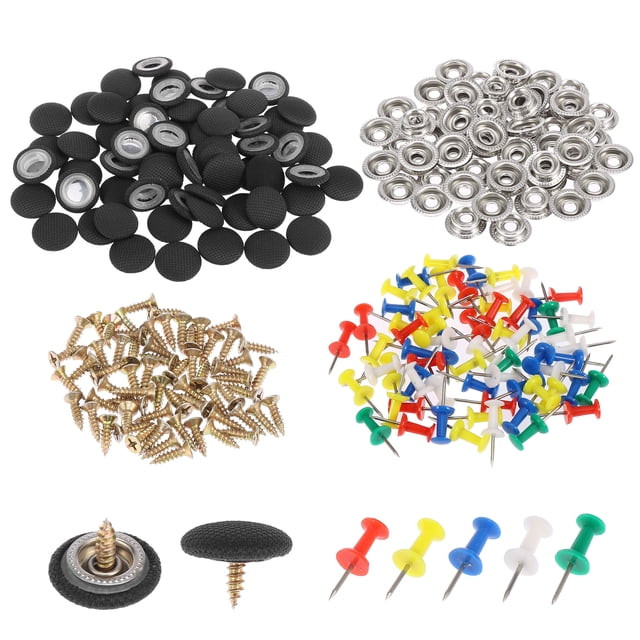 Unique Bargains 60 Pcs Rivets de Réparation de Toit de Voiture Auto Rivets à Enclenchement de Toit Design à Vis Capuchon Boucle Tissu à Carreaux