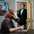 thumbnail image 3 of Tête de Cheval Tête Nouveauté Cosplay Mascarade Drôle Latex Tête d'Animal, 3 of 7