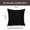thumbnail image 2 of LALILO Throw Pillow Covers Black With White Small Polka Dot And Cushion Cover 18" x 18", 2 Pack, 2 of 6