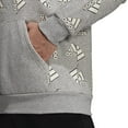 thumbnail image 4 of adidas All Over Print Fleece Hoodie - Mens Casual S Medium Grey Heather, 4 of 5