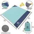 thumbnail image 2 of Manta de playa ECCOSOPHY, impermeable, 152 x 140 cm, ligera, 2 of 9