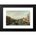 thumbnail image 2 of Bernardo Bellotto 14x11 Black Modern Framed Museum Art Print Titled - View of Grand Canal with the Palazzi Foscari and Moro Lin, 2 of 5