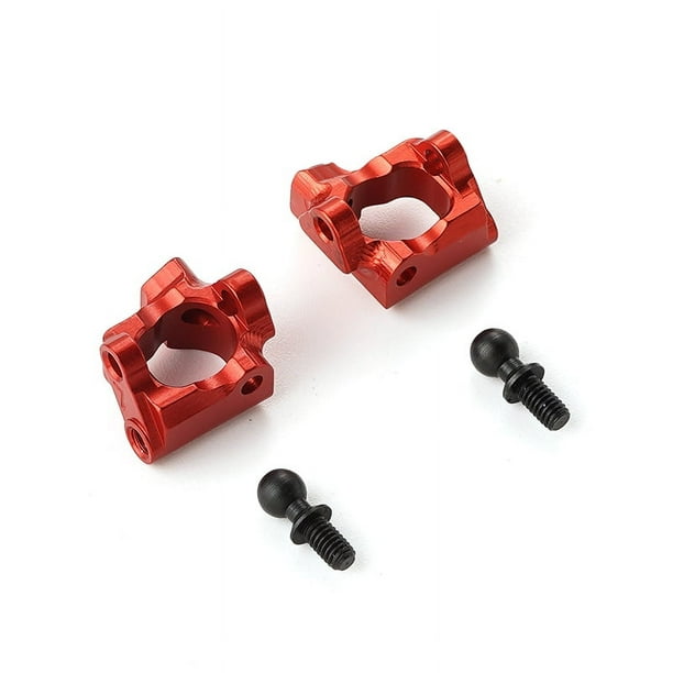 Bewildely Bujes C de aleación de aluminio para coche teledirigido LOSI mini-b mini-t, accesorios de repuesto para coche teledirigido, pesos Kits de construcción modelo Rojo