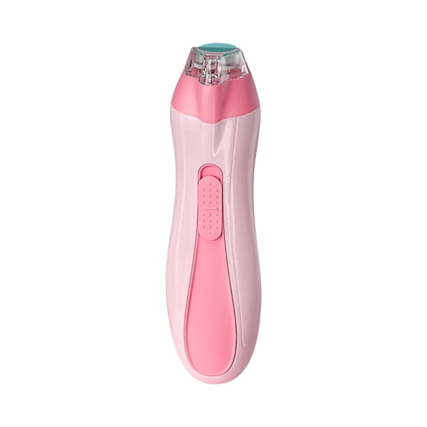 Lima de uñas eléctrica para manicura y pedicura, lima de uñas a batería con luz LED, recortadora silenciosa para el cuidado personal.