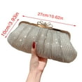 thumbnail image 5 of Aellinatey Fashion Elegant Women Rhinestones Evening Clutch Bags Wedding Party Handbag, 5 of 12