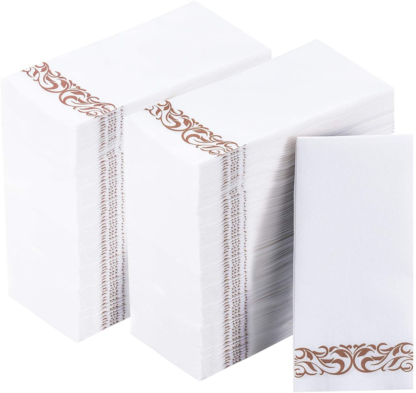 Vplus [400 Pack] Gold Paper Napkins for Bathroom, Guest Towels ...
