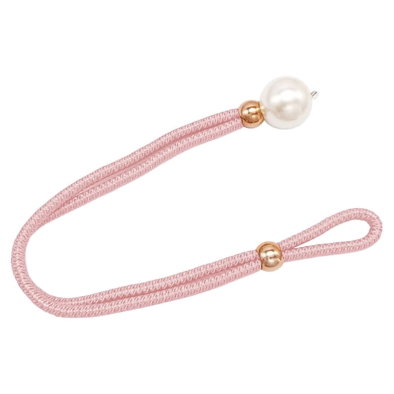 Curtain Tiebacks Faux Pearl Beaded Drapery Holdbacks Durable Tie Backs Drapery Holdbacks Holder Buckles Holdbacks for Window Curtain Panels, Drapes, Home Decor, 21.65x1.57"