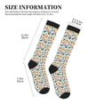 thumbnail image 2 of Lsque Travel Elements Pattern Sport Compression Socks for Men & Women 15-20 mmHg Knee High Nurse Pregnant Running Medical and Travel Athletic, 2 of 6