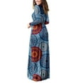 thumbnail image 4 of Aiyino Women's Sleeveless/Long Sleeve Plain Maxi Dresses Casual Long Dresses with Pockets, 4 of 7