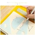 thumbnail image 6 of 4 Pcs Geometry Protractor 2 for Triangle Rulers 15cm Straight Ruler Plastic for Kids Home School Student Math Suppli, 6 of 8