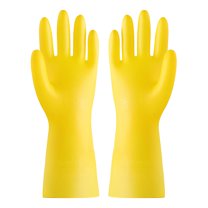 UNLLLL Reusable Rubber Dishwashing Cleaning Gloves For Kitchen Bathroom Non Slip Grippy Long Dish Washing Gloves With Flocked Cotton Liner Flexible Waterpr, for Indoor or Outdoor