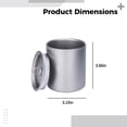 thumbnail image 4 of Titanium Double Wall Insulated Mug with Lid, Lightweight Travel Tea Cup, Outdoor Camping Cup, Anti-Scald, Portable Coffee Mug, 11.8 oz / 350 ml, 3.1 x 3.7 in / 93 mm x 80 mm, 4 of 5