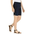 thumbnail image 3 of Hilary Radley Womens Bermuda Pull-On Short (Navy/Offwhite Combo, X-Small), 3 of 3