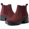thumbnail image 7 of Harvest Land Women's Platform Chelsea Boots Chunky Block Heel Booties Slip on Ankle Boots for Ladies, 7 of 7