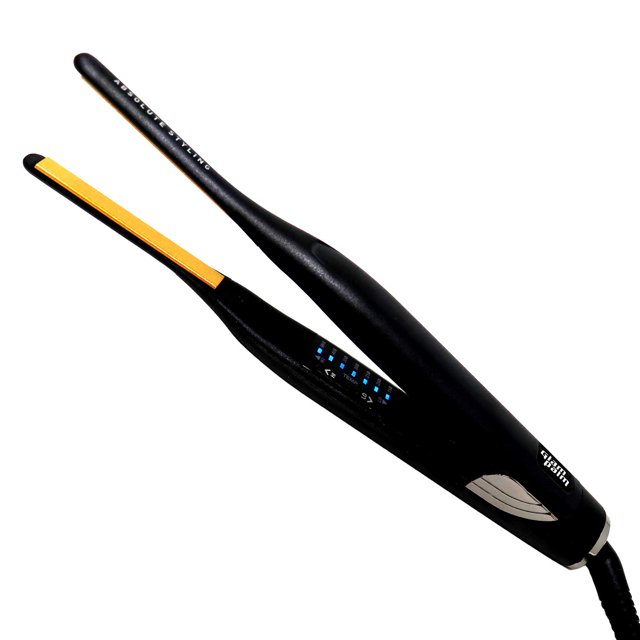 Plancha de pelo Glampalm Vita C con lápiz de cerámica, plancha plana de 0,3 pulgadas, herramienta para el cuidado del cabello de salón Corea No.1, 7 ajustes de calor, 150F - 450F, plancha de peinado p