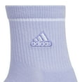 thumbnail image 3 of Women's adidas Cushioned Sport 2.0 3-Pack High Quarter Socks Color: Linen Green Size: 5-10, 3 of 4