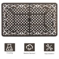 thumbnail image 5 of Tcbosik 59 inch Outdoor Dining Table with 2" Umbrella Hole, Cast Aluminum Patio Table, Rectangle Bistro Table for Garden, Porch, Backyard, Poolside, Bronze, 5 of 7