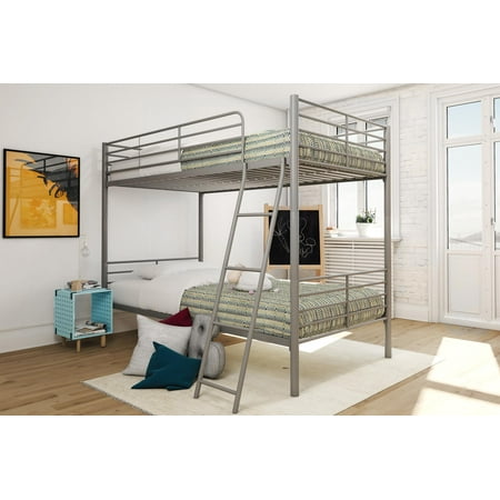 Atlantic Set Bunk Bed - Mainstays Twin Over Twin Convertible Metal Bunk Bed, Multiple Colors