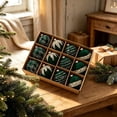 thumbnail image 4 of Velvet Christmas Ball Ornament Hanging Style Inlaid Detail Decorative Surface Bauble for Christmas Tree Hanging Display, 4 of 7