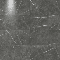 The Tile Life Opera Gray Marble Look Porcelain Tile Sample - 4 x 4 in. - Glossy - 1-Piece - Floor, Wall - Large Format