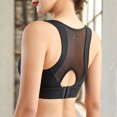 thumbnail image 2 of Women's Sports Bra No Underwire full Coverage Padded with Removable Cups Back Support Mesh Back bra, 2 of 7