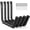 Black 4 pack, variant on Heavy Duty Garage Storage Hooks - 120 LB Capacity Wall Mounted Rack for Kayaks, Ladders, and Bikes