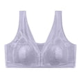 thumbnail image 4 of Afdoent Bras for Women Front Closure Lace Bralette Wireless Push Up Bra with Cups for Support and Comfort, 4 of 5