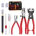 thumbnail image 3 of Glass Cutting Tool Set Kit, Wheeled Tile Nippers Running Pliers Breaking Oil Feed Cutter, 3 of 5