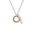 thumbnail image 2 of Delight Jewelry Acrylic 7/8" Ring Goldtone Silvertone Best Friends Forever Bar Charm Necklace, 23", 2 of 4