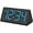 Black-blue, variant on DreamSky Wooden Digital Alarm Clocks for Bedrooms - Electric Desk Clock with Large Numbers, USB Port, Loud Alarm for Heavy Sleepers, Adjustable Volume, Dimmer, DST, Wood Décor Gifts, Adapter Powered