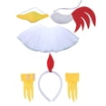 thumbnail image 1 of Disfraz de pollo, diadema de pollito, conjunto de diadema de pollito de Pascua, accesorios 6 piezas, 1 of 7
