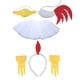 thumbnail image 1 of Disfraces de pollo de Pascua, disfraz de pollo, diadema de pollito, accesorios de cola, 6 piezas, 1 of 7
