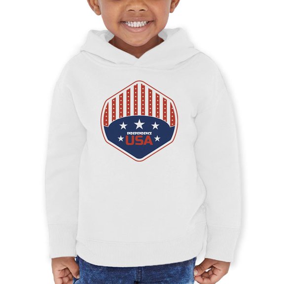 Independence Day Usa Shield Hoodie Toddler -Image by Shutterstock, 2 Toddler