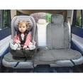 thumbnail image 2 of FH Group Doe16 Fluffy Faux Rabbit Fur Rear Car Seat Cushion, for Most Cars, Trucks, SUVs or Vans - Gray, 2 of 7