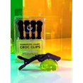 thumbnail image 4 of Rubberized Jumbo Croc Clips - 4 Pack, Rubberized Finish Croc Clips to Prevent Slippage, Stain Resistant, Ergonomic Grip, Double-Hinged Design, 5.3" Long, 4 of 5